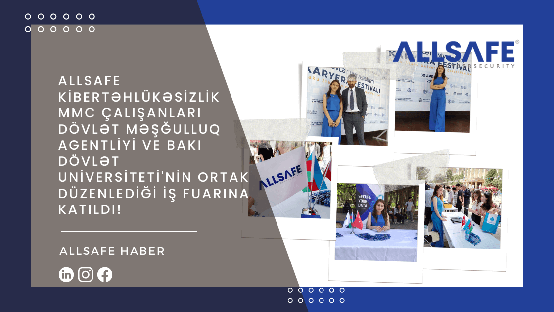 Allsafe KiberTəhlükəsizlik MMC çalışanları Dövlət Məşğulluq Agentliyi ve Bakı Dövlət Universiteti'nin ortak düzenlediği iş fuarına katıldı!