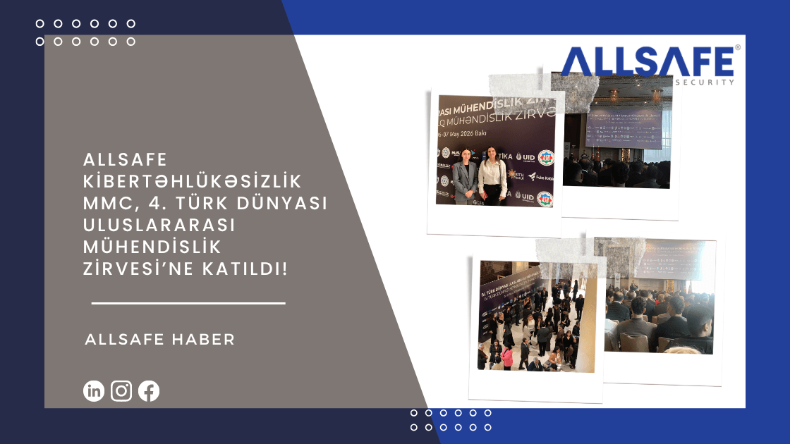 ALLSAFE Kibertəhlükəsizlik MMC, 4. Türk Dünyası Uluslararası Mühendislik Zirvesi’ne Katıldı!